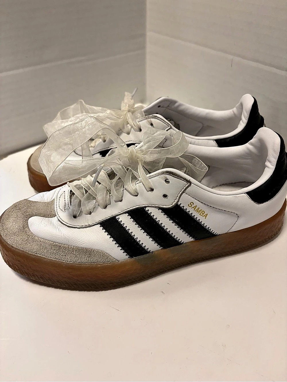 adidas Samba OG Sneakers White & Black US Suze 6.5.